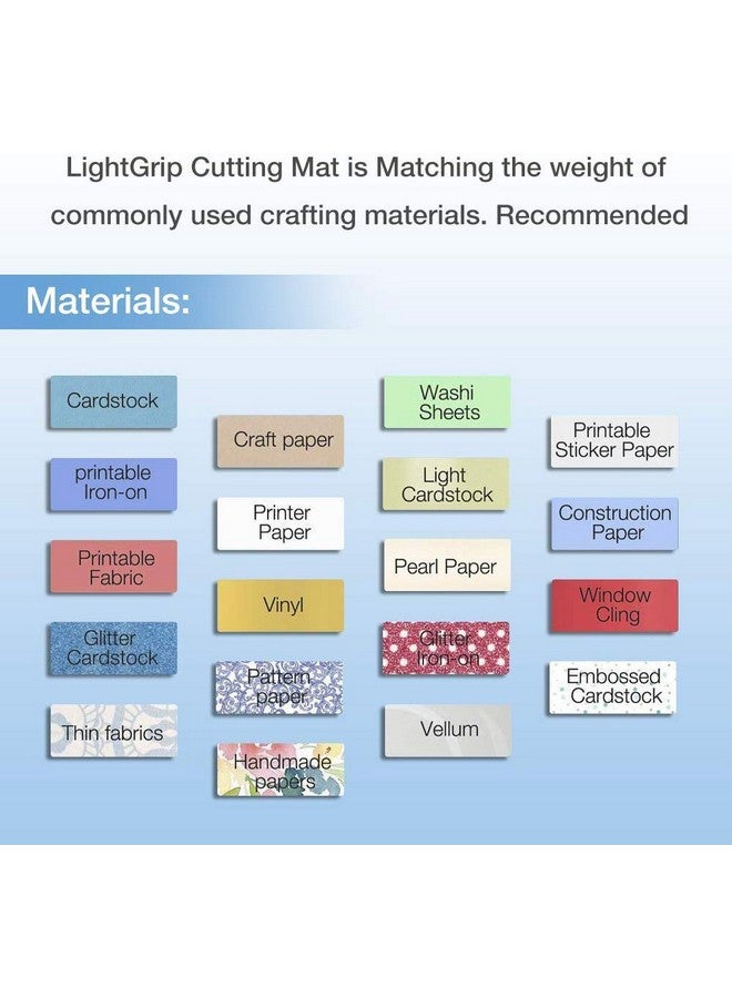 REALIKE 12x12 Cutting Mat for Silhouette Cameo 4/3/2/1 (3 Mats - StandardGrip, LightGrip, StrongGrip), Gridded Adhesive Non-Slip Cut Mat for Crafts, Quilting, Sewing, Scrapbooking and All Arts - Image 5