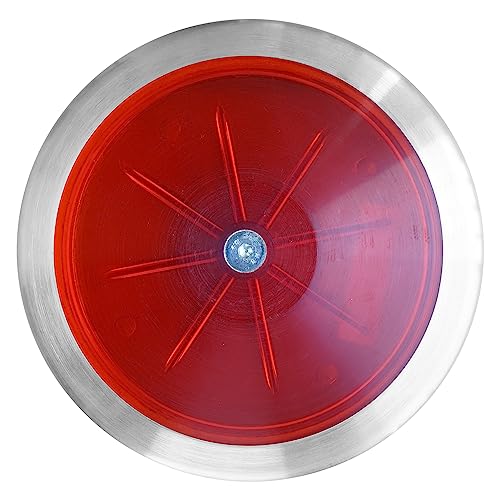 SPORTAXIS Transparent Discus Throw 1 KG 83 Rim Weight Steel Rim Ideal for Beginners Intermediates in Track Field Enhance Your Discus Throwing Skills Performance Enhancer Red - Image 3