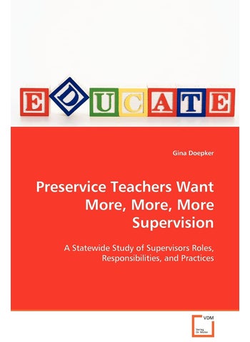 Preservice Teachers Want More, More, More Supervision - pzsku/Z61A4C7F4B0AFB39CEA87Z/45/1749123160/284b148d-d702-45d1-880c-adddccd2b637