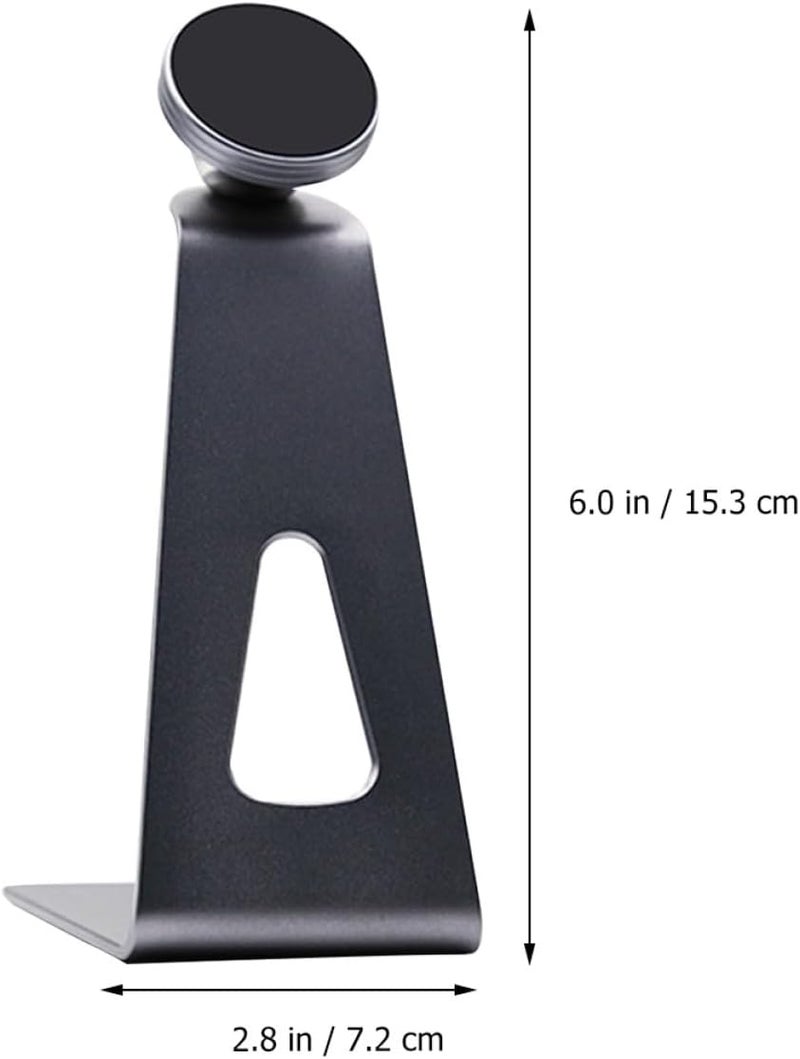 Zerodeko Adjustable 360 Degree Aluminum Alloy Tablet Stand and Smartphone Holder for Desktop Use, Dark Gray Portable Cell Phone Desk Mount for Online Classes and Live Streaming - Image 2