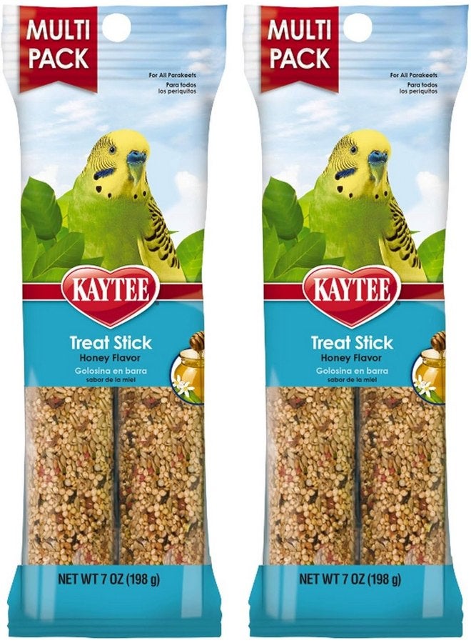 Kaytee Forti-Diet Pro Health Honey Pet Bird Treat Sticks for Parakeets, 2 Bars, 7 Ounce (Pack of 2) - Image 1