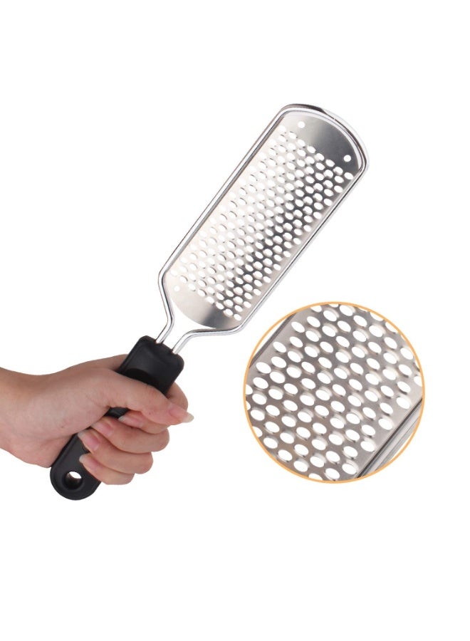 2Pcs Stainless Steel Colossal foot Rasp, Dead Skin Remover for Feet, Professional Pedicure Tools Washable and Reusable - Image 3