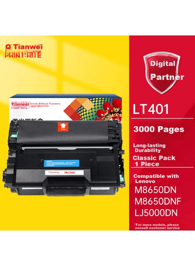 Print-rite Lt401 Toner Cartridge Compatible With Lenovo Lj4000d Lj4000dn Lj5000dn M8650dn M8950dnf M8960dnf Printer Drum Unit