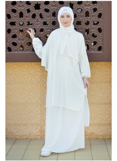 DAMAS COLLECTION P101-umrah essentials Jilbab for women with tow style Skirt or Trouser -4 piece Prayer Clothes for Muslim Women-Islamic Abaya Dress Outfit maxi with scarf and poket- Modest suit Women  - Image 1