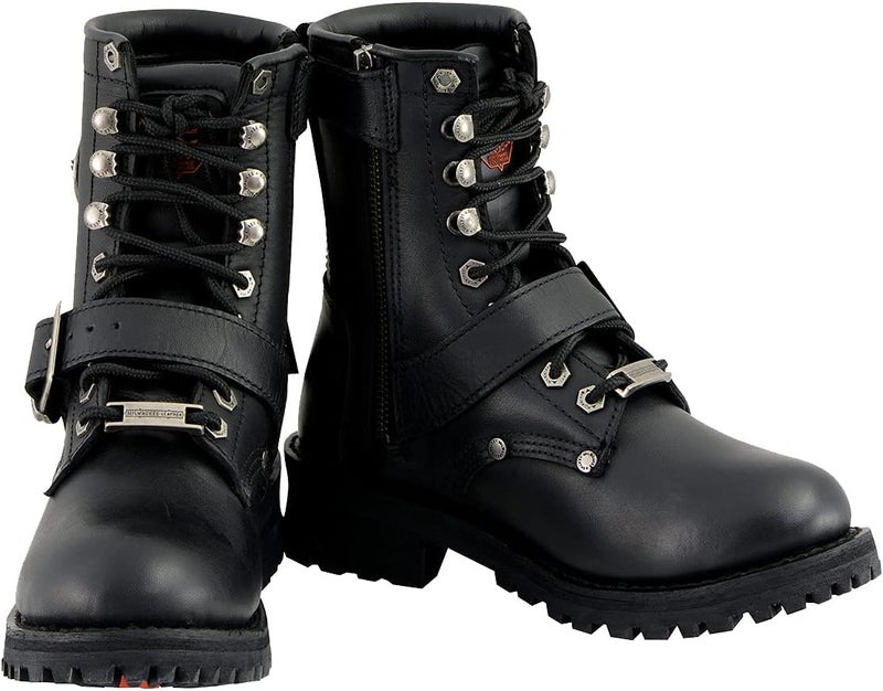Milwaukee Leather Women's Classic Motorcycle Boots - Image 3