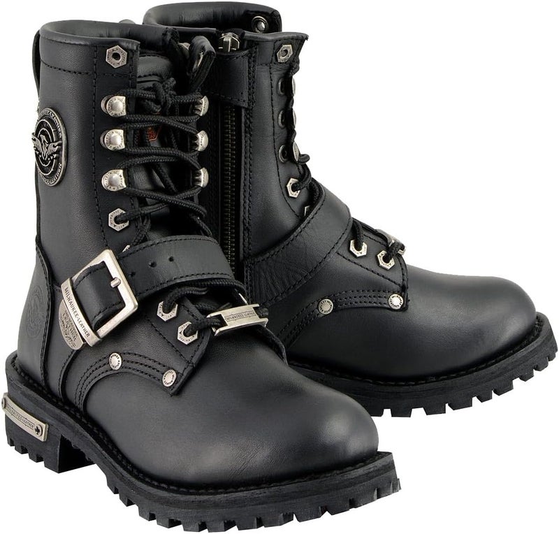 Milwaukee Leather Women's Classic Motorcycle Boots - Image 1