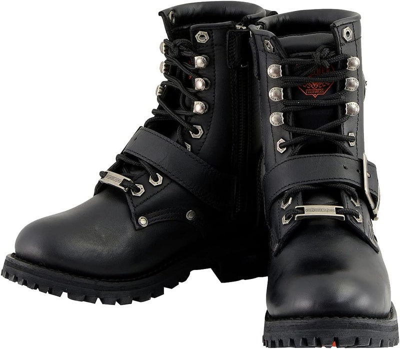 Milwaukee Leather Women's Classic Motorcycle Boots - Image 4