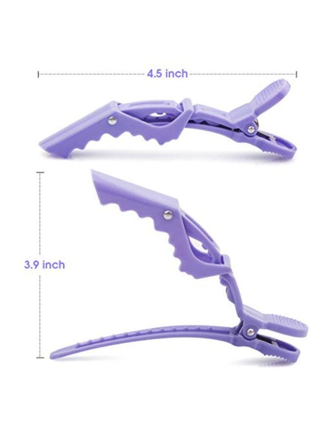 GLAMFIELDS - 12 Pcs Alligator Hair Clips For Styling Sectioning, Non-Slip Grip Clips For Hair Cutting, Durable Women Professional Plastic Salon Hairclip With Wide Teeth & Double-Hinged Design - Image 1