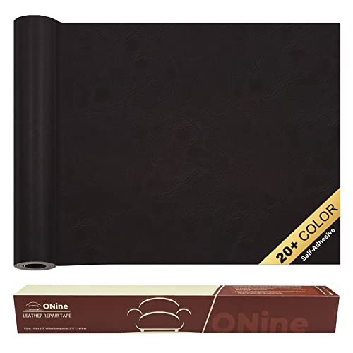 ONine Leather Repair Patch SelfAdhesive Couch Patch Multicolor Available Scratch Leather 16X60 Inch Peel and Stick for SofasChocolate Brown