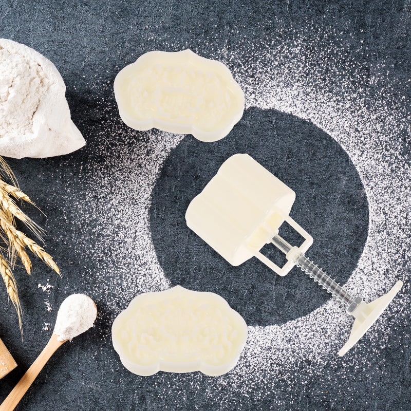 1 Set of Mold Festival DIY Hand Pressure Cake Mould Press Baking Mold Tool - Image 2