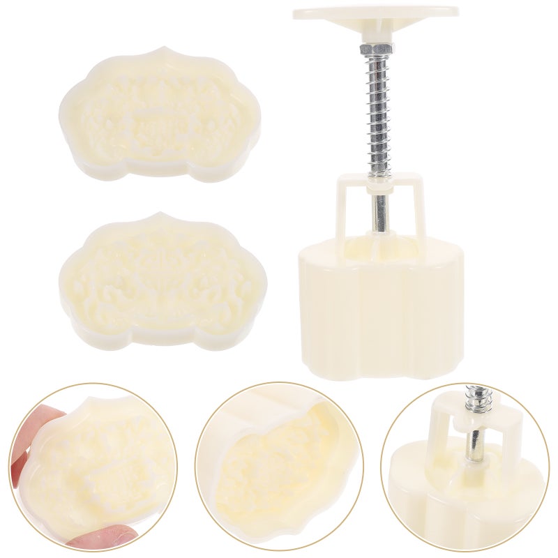 1 Set of Mold Festival DIY Hand Pressure Cake Mould Press Baking Mold Tool - Image 1
