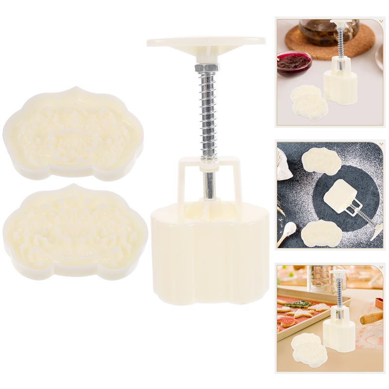 1 Set of Mold Festival DIY Hand Pressure Cake Mould Press Baking Mold Tool - Image 3