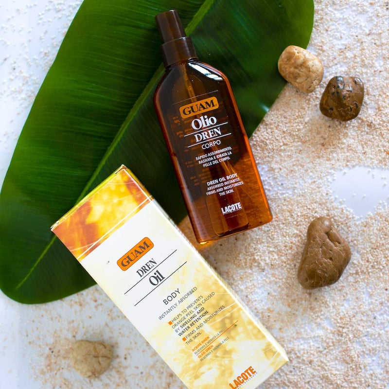 GUAM Dren Anti-Cellulite Massage Oil â€“ Lymphatic Drainage & Water Retention Relief â€“ Essential Oils for Skin Firming & Toning (200 ML) - Image 4