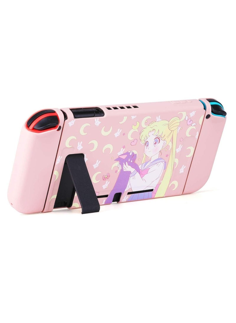 SYOSI Protective Case for Nintendo Switch Switch Skin Compatible with Nintendo Switch Cover Case Compatible with Switch Crystal Glitter Bling Case with Screen Protector Thumb Grips Anti-Scratch - Image 3