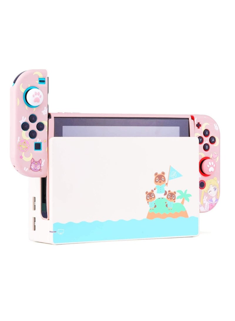 SYOSI Protective Case for Nintendo Switch Switch Skin Compatible with Nintendo Switch Cover Case Compatible with Switch Crystal Glitter Bling Case with Screen Protector Thumb Grips Anti-Scratch - Image 4