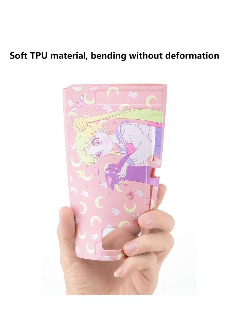 SYOSI Protective Case for Nintendo Switch Switch Skin Compatible with Nintendo Switch Cover Case Compatible with Switch Crystal Glitter Bling Case with Screen Protector Thumb Grips Anti-Scratch - Image 5