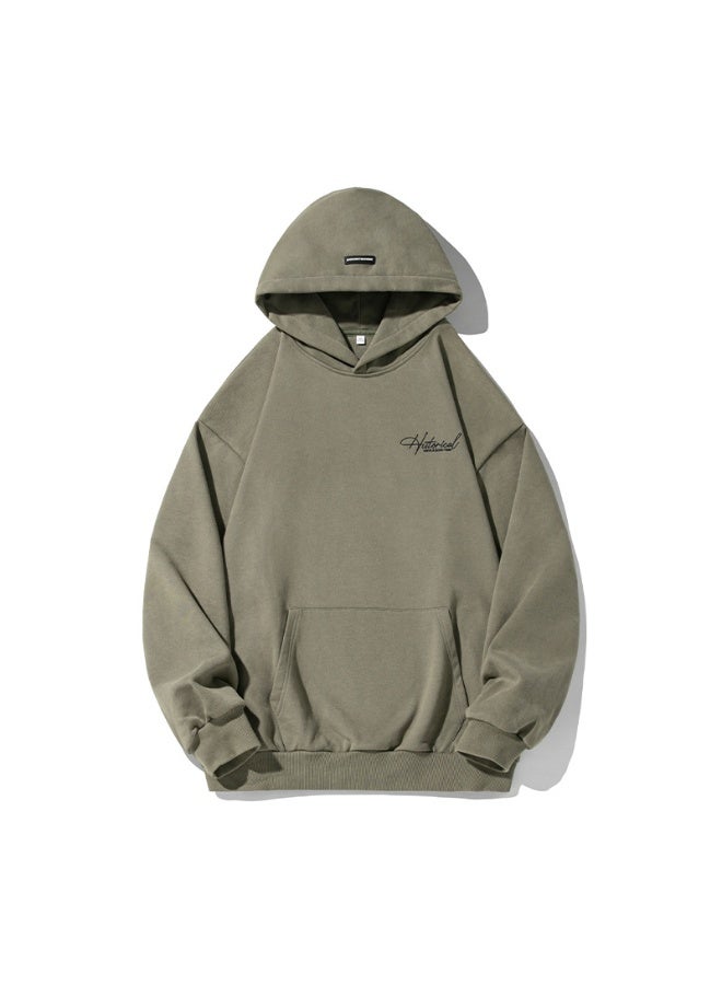 NIBEMINENT Hooded Sweatshirt Baggy Pullover Fashion Streetwear Casual Comfortable Top - Image 1