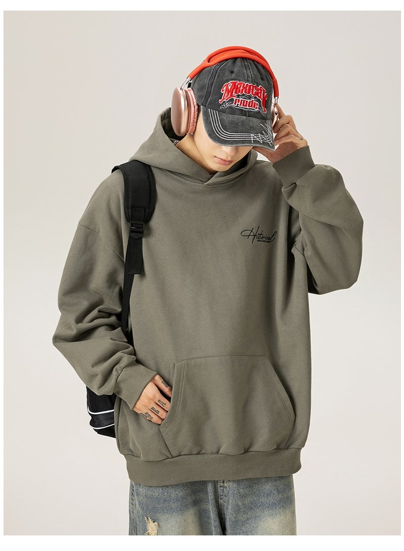 NIBEMINENT Hooded Sweatshirt Baggy Pullover Fashion Streetwear Casual Comfortable Top - Image 2