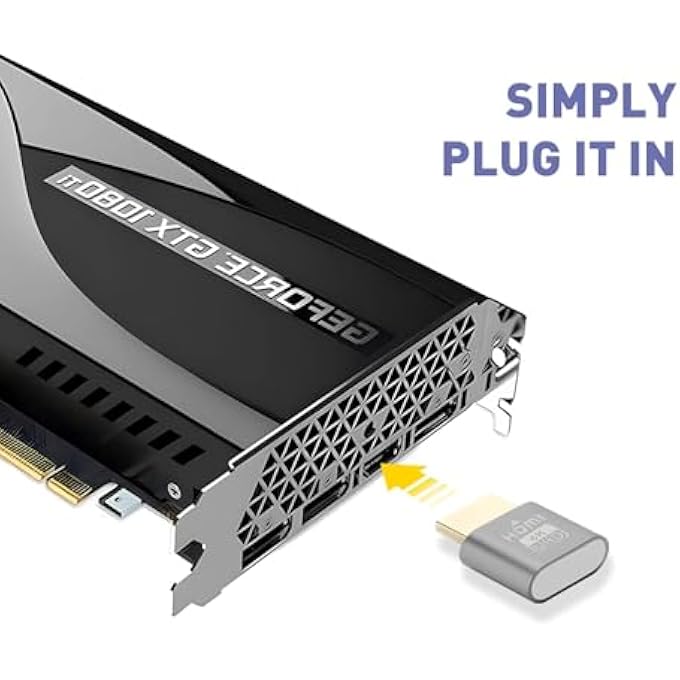 rayihni 3PCS 4K HDMI DUMMY PLUG - VIRTUAL MONITOR DISPLAY EMULATOR, HEADLESS DISPLAY ADAPTER SUPPORTS UP TO 3840X2160@60HZ, 1080@120HZ DVI EDID EMULATOR - Image 3