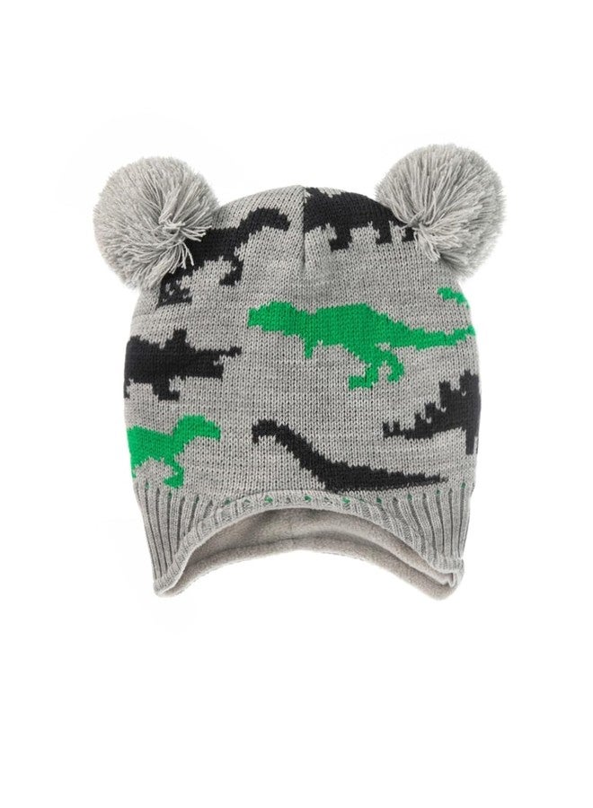 EL REGALO قبعة للأطفال باللون الرمادي والأخضر Unisex - Image 4