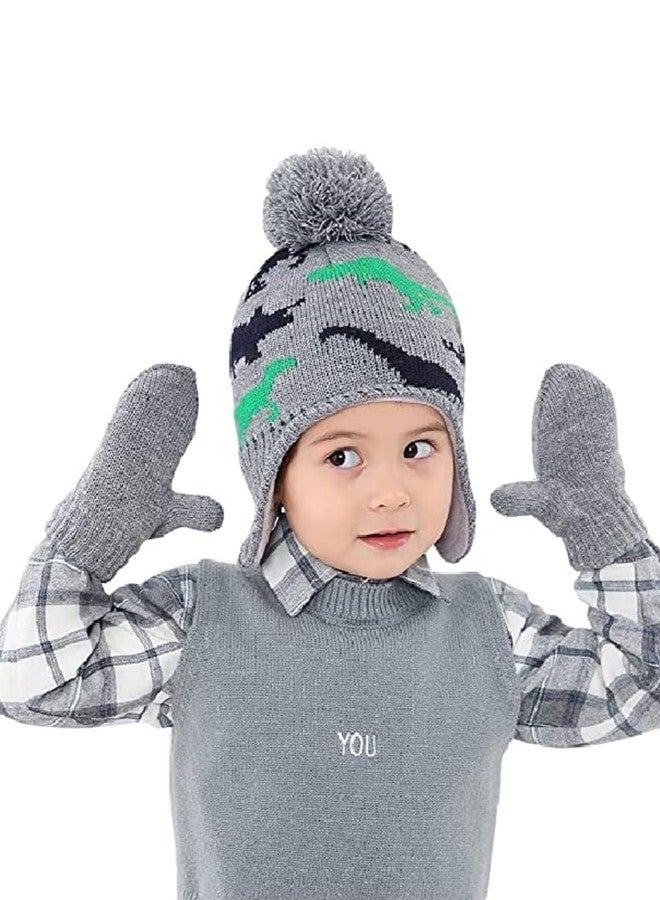 EL REGALO قبعة للأطفال باللون الرمادي والأخضر Unisex - Image 3