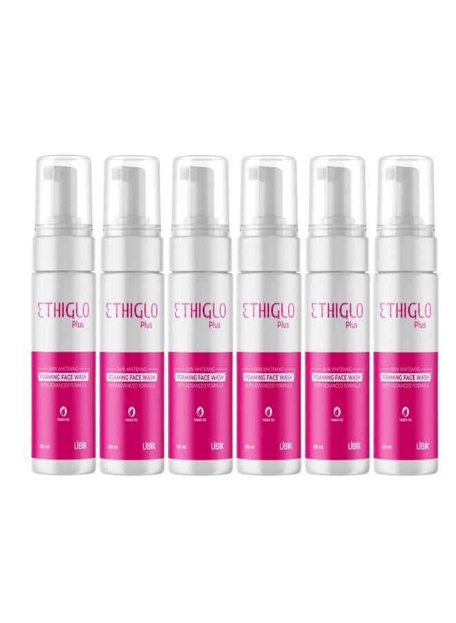 Ethiglo Plus Foaming Face Wash 150ml : Pack of 6 - Image 1