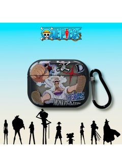 One Piece Luffy Applicable For Apple Airpods Protective Cover 4 Generation Pro2 2 Generation 3 Generation Bluetooth Earphone Case 4 Generation-Color:[nika Luffy’s Fifth Gear]-Applicable Models:Airpods 4th Generation