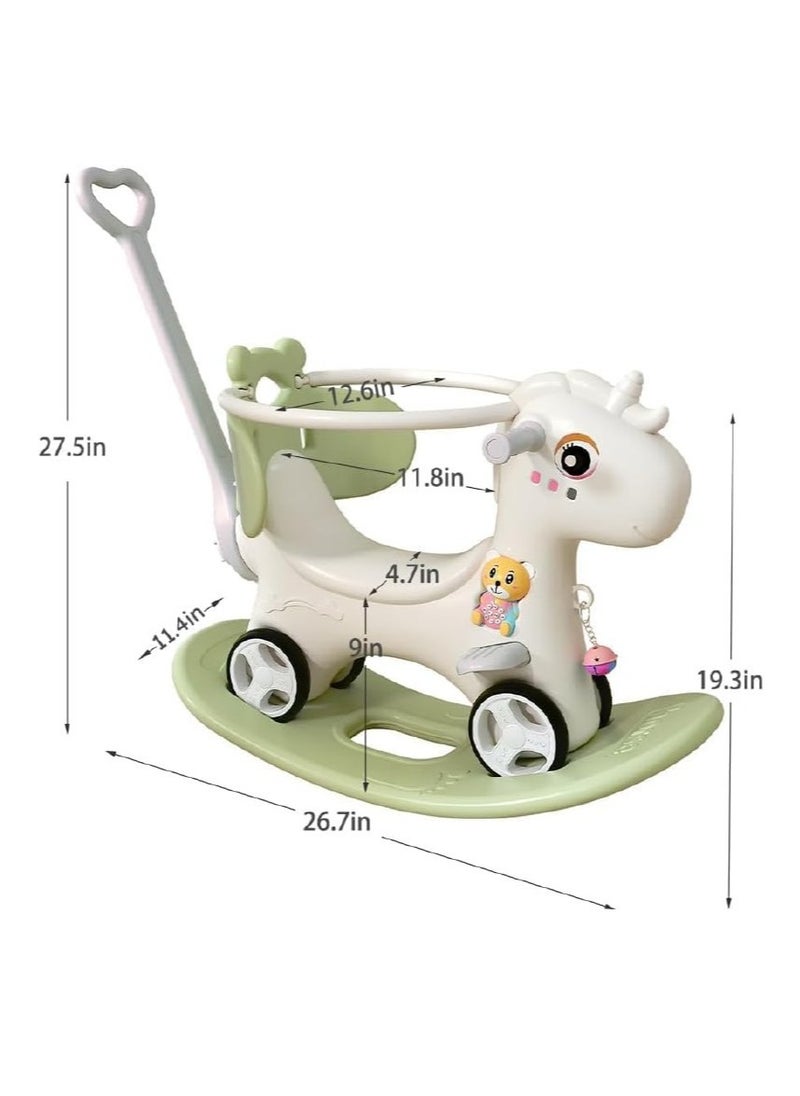 BAIG - Horse Rocking Horse Riding On Toys for Toddler Two-in-one Roller Coaster Multi-function Toy 1-4 Years - Image 1