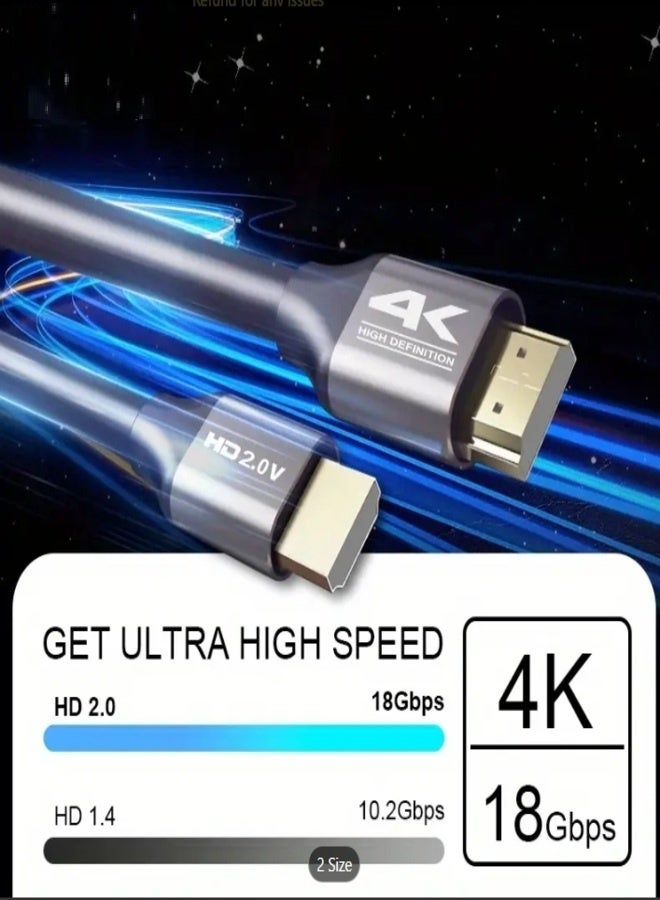 برايت كابل HDMI 2.0 عالي السرعة بدقة 4K بطول 10 أمتار - يدعم معدل تحديث 60 هرتز | HDR | ARC | نطاق ترددي 18 جيجابت في الثانية | قناة إرجاع الصوت | إيثرنت - Image 5