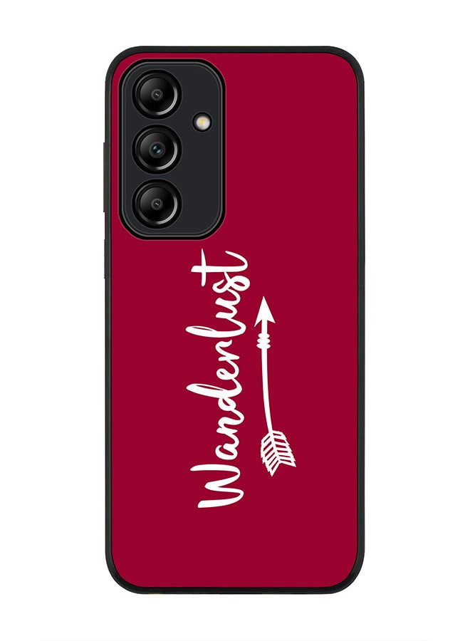 Stylizedd Rugged Black Edge Case for Samsung Galaxy A55, Slim fit Soft Case Flexible Rubber Edges Anti Drop TPU Gel Thin Cover -  Wanderlust - Image 1