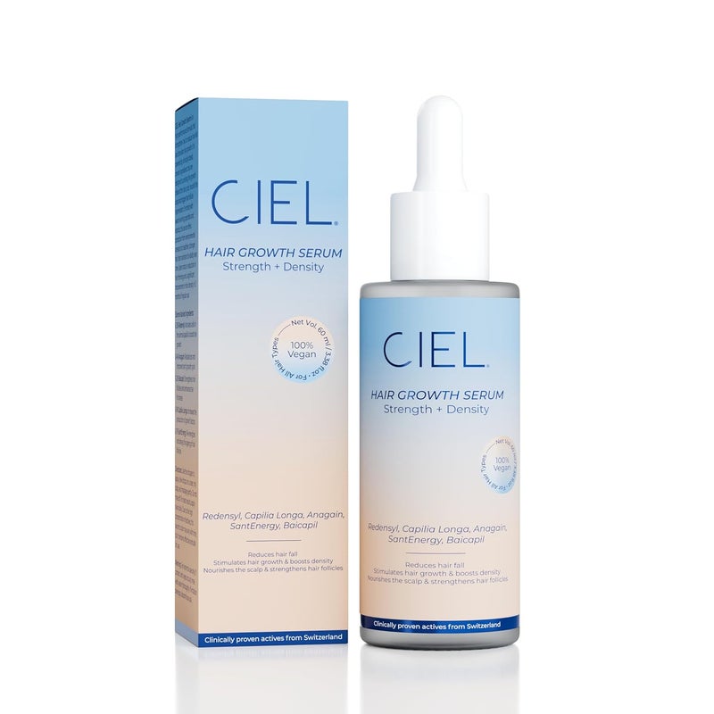 CIEL Hair Growth Serum for Scalp  60 ml  Hair Fall Control  Regrowth Treatment  3 Redensyl 4 Anagain 3 Baicapil  Strengthens Roots Scalp Nourishing Hair Serum for Men  Women  All Hair Types - Image 1