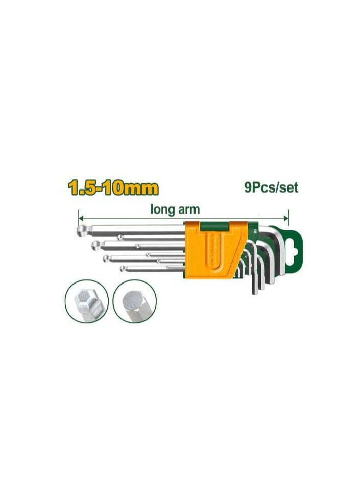 Jadever 9-Piece Long Hex Key (Allen Key) Set - Image 1