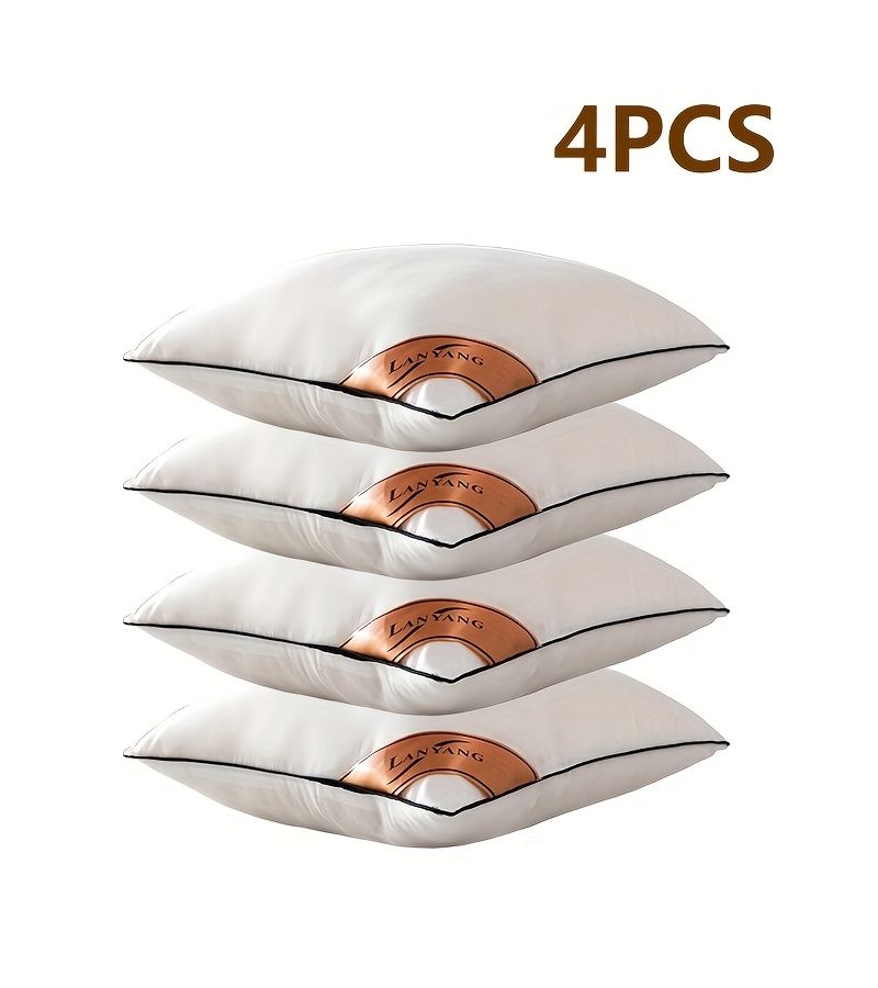 Four Packs of White Luxury High Rebound Throw Pillows 17 72x17 72 Inch for Sofa Car and Home - Image 5