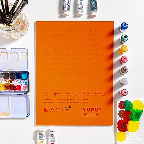 Legion Yupo Synthetic Paper Pad - 5" x 7", Bright White, 10 Sheets - Image 5