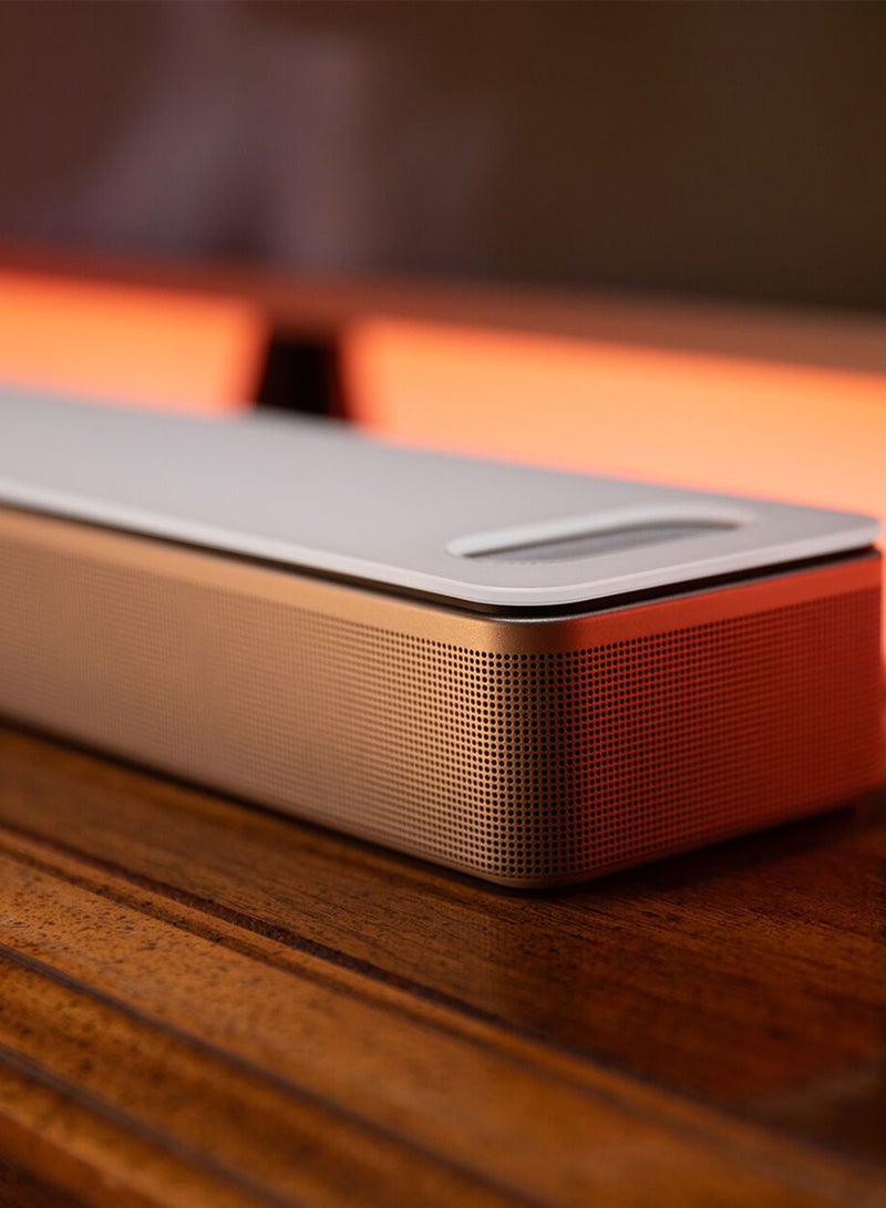 بوز مكبر صوت Bose Smart Ultra مع تقنية Dolby Atmos Plus Alexa وGoogle Voice Control، نظام صوت محيطي للتلفزيون، أبيض 882963-4200 أبيض - Image 3