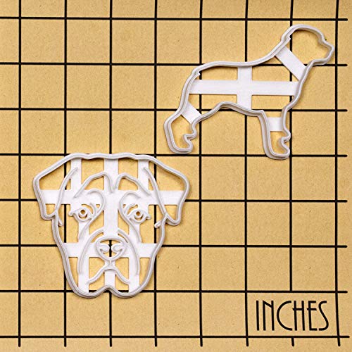 Bakerlogy Set of 2 Rottweiler cookie cutters (Designs: Face and Body), 2 pieces - Bakerlogy - Image 5