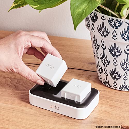 Arlo Dual Charging Station Certified Accessory - Charge up to Two Batteries, Works Rechargeable Batteries (VMA5400) XL Rechargeable Batteries (VMA5420) Only - VMA5400C - Image 4