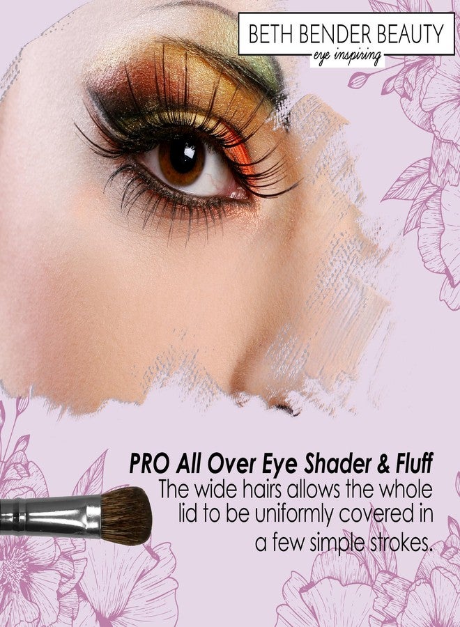 Beth Bender Beauty Pro All Over Eye Shader and Fluff Brush - Makeup Brush for Eye Makeup - Image 4