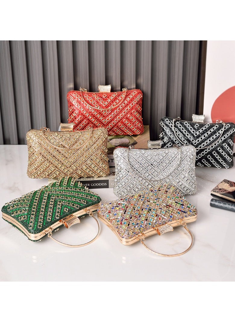 Miluraining - Women Clutch Bag Evening Bag Purse with rhinestone diamond decoration decoration Small Crossbody Bag Handbag Shoulder Bag Satchel Bags Suitable for Party Prom Wedding - Image 1