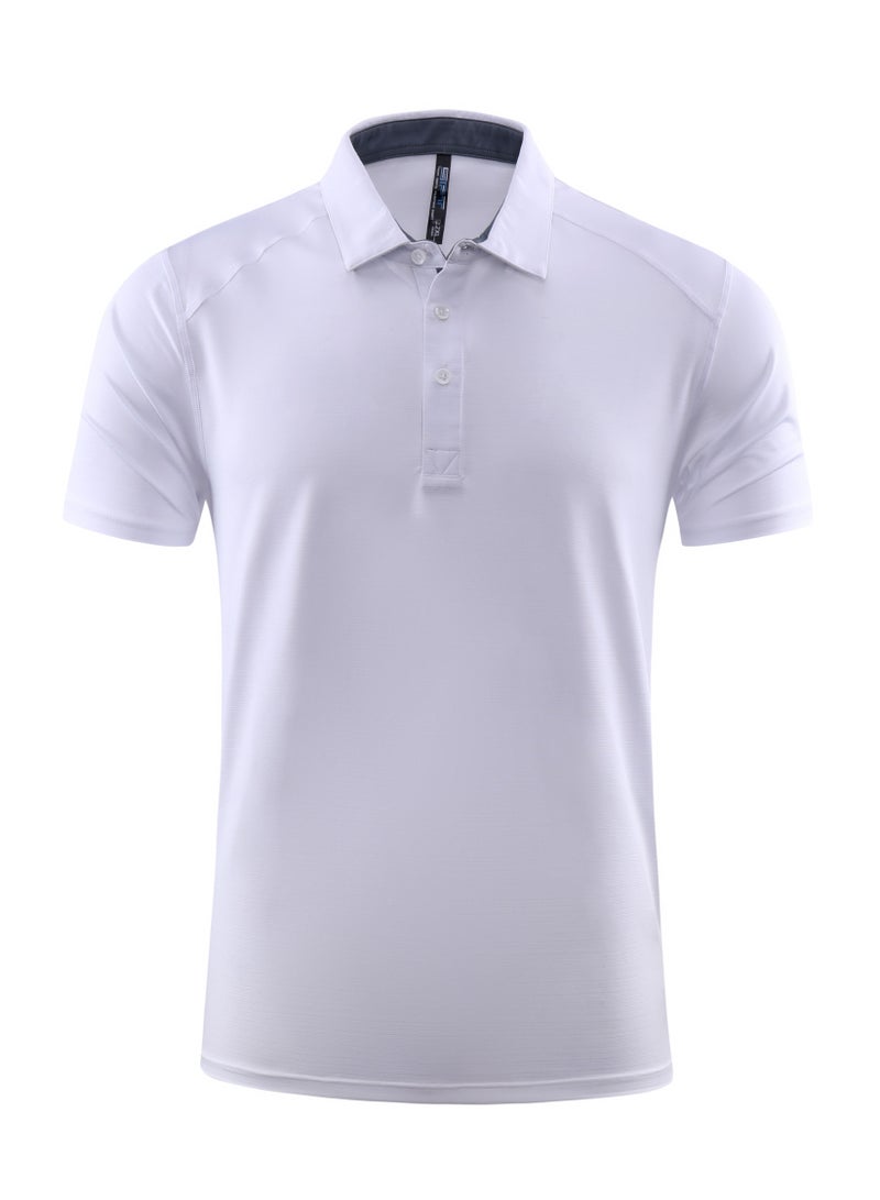 YEL PRO Men Quick Dry Breathable T-Shirt White - Image 1