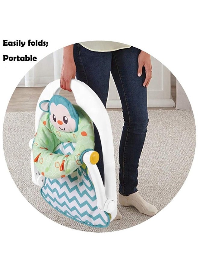 BLOOMING TIME Portable And Multifunctional Lightweight Monkey Sit-Me-Up Floor Seat Baby Rocker And Bouncer  - Image 5