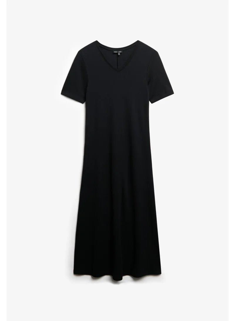 Superdry Classic Black Midi Dress