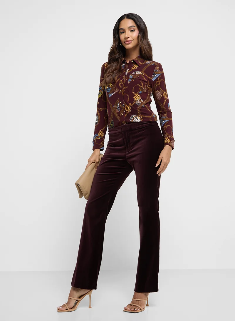 لورين رالف لورين Knitted Printed Cardigan
