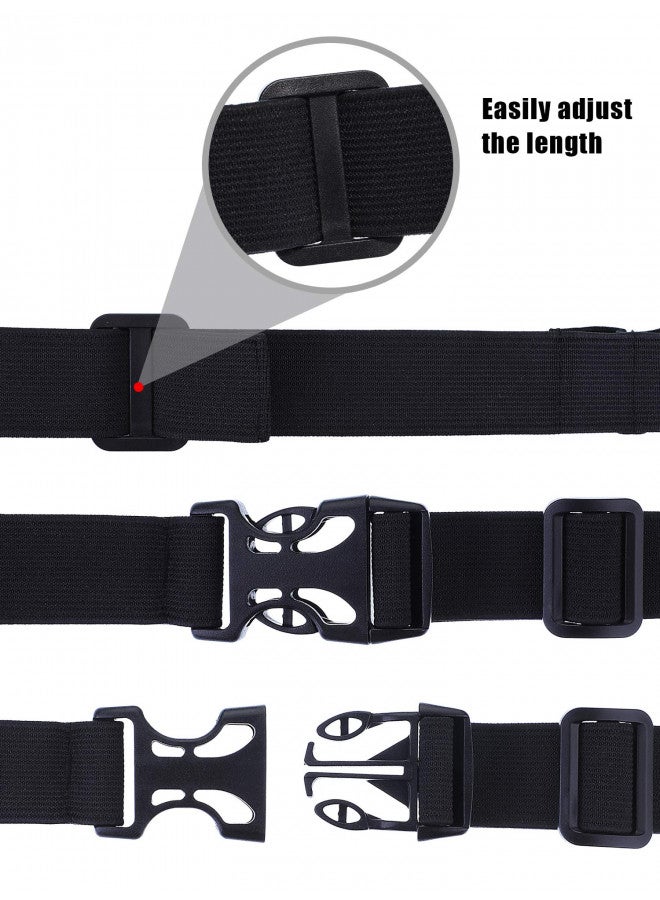 Jovitec JOVITEC 2 Pieces Race Number Belt with 6 Gel Loops for Running Cycling Triathlon Marathon (Black) - Image 3