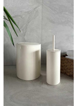 Primanova Flores 2-Piece Bathroom Set - Beige  - Image 1