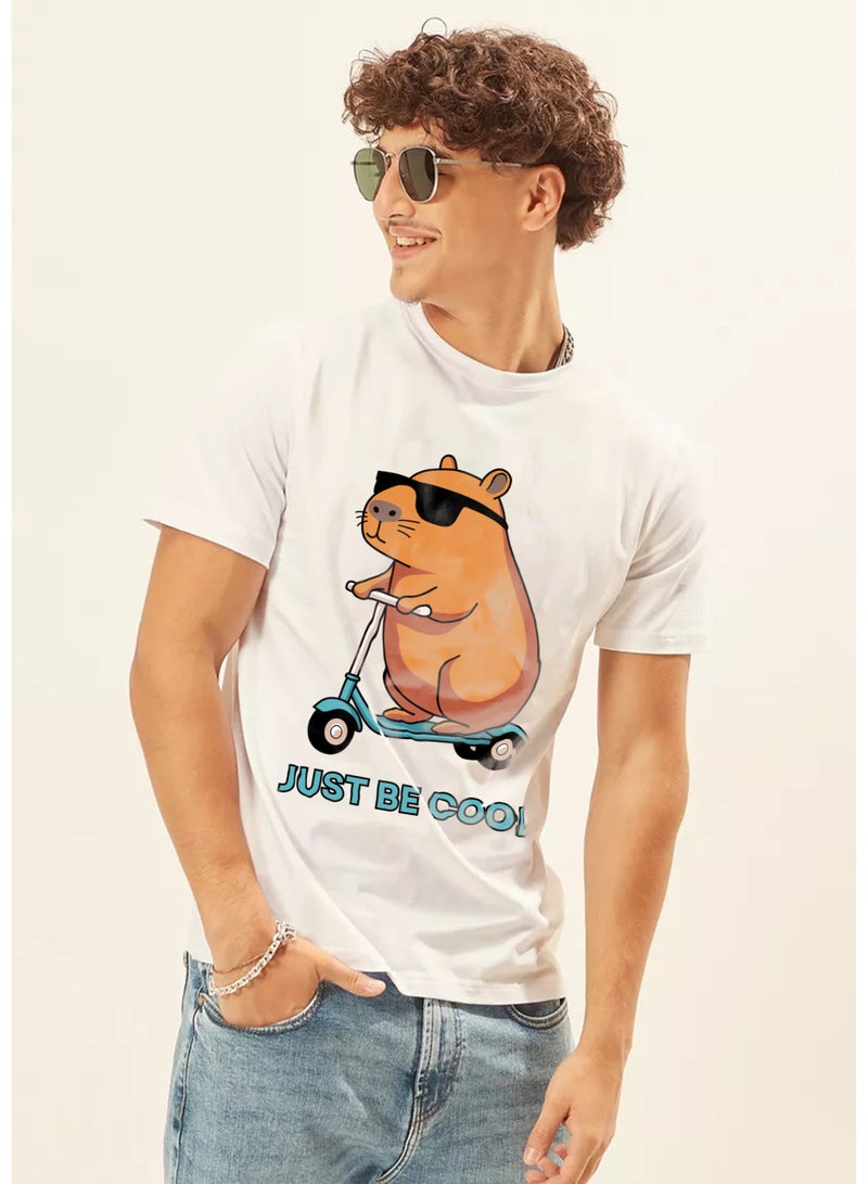 SHOP NEW ARRIVALS JUST BE COOL EFFORTLESS STYLE T-SHIRT Motivational Quote Graphic Tee for Men Women Inspirational Success Mindset Gift Unisex Comfortable Cotton - Image 1