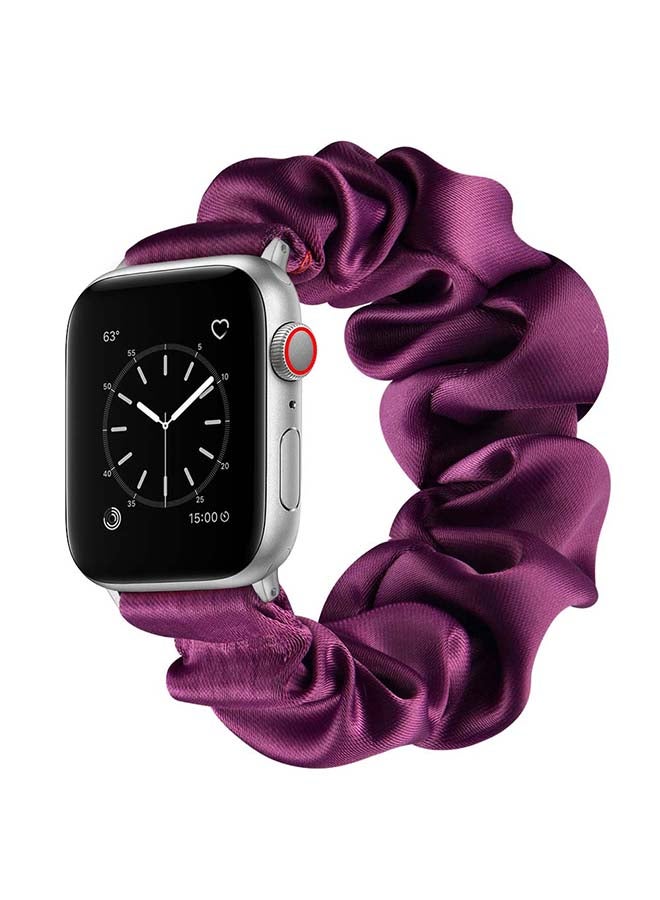 Perfii Flexi Elastic Solo Loop Band For Apple Watch Series 6/SE/5/4/3/2/1 Purple