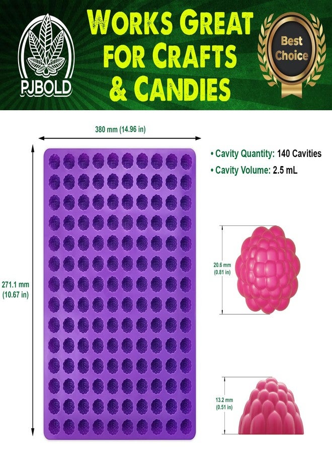 PJ Bold Berry Candy Mold, 2.5mL, 140 Cavity- Half Sheet - Image 2