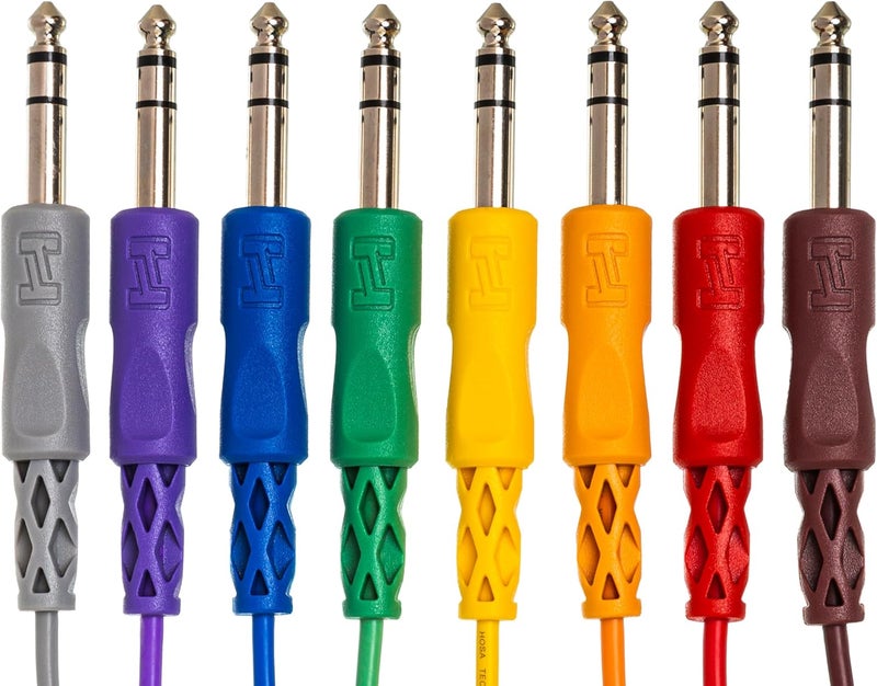 Hosa CSS-830 Balanced Patch Cables, 1/4 Inch TRS to Same, 1 Foot - Image 2