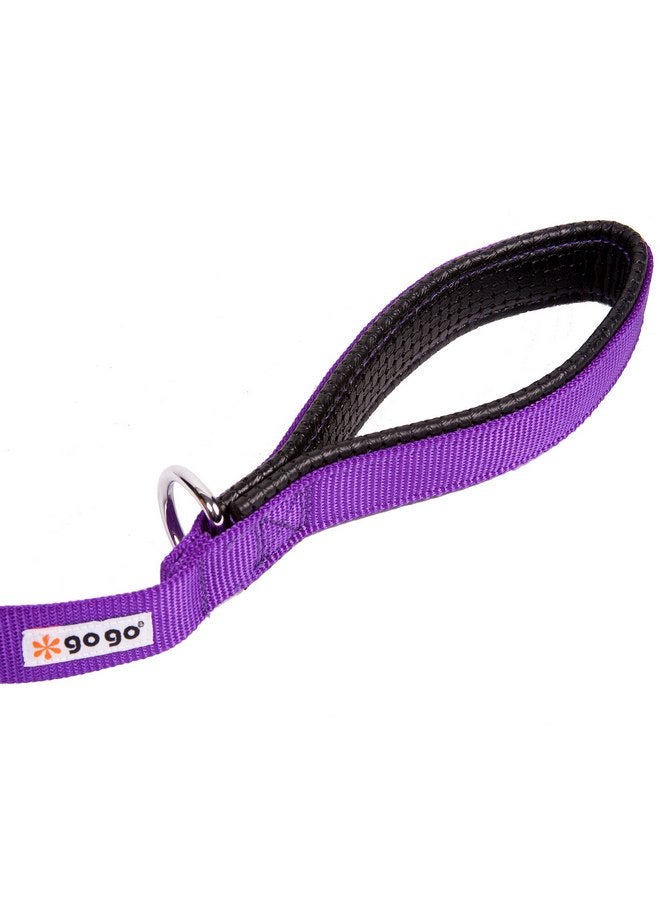 GOGO Pet Products 5/8-Inch Wide Comfy Nylon Dog Leash, 4-Feet Long, Purple - Image 5